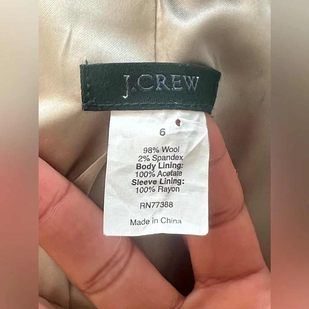 J Crew Schoolboy Blazer Jacket Navy Blue Size 6